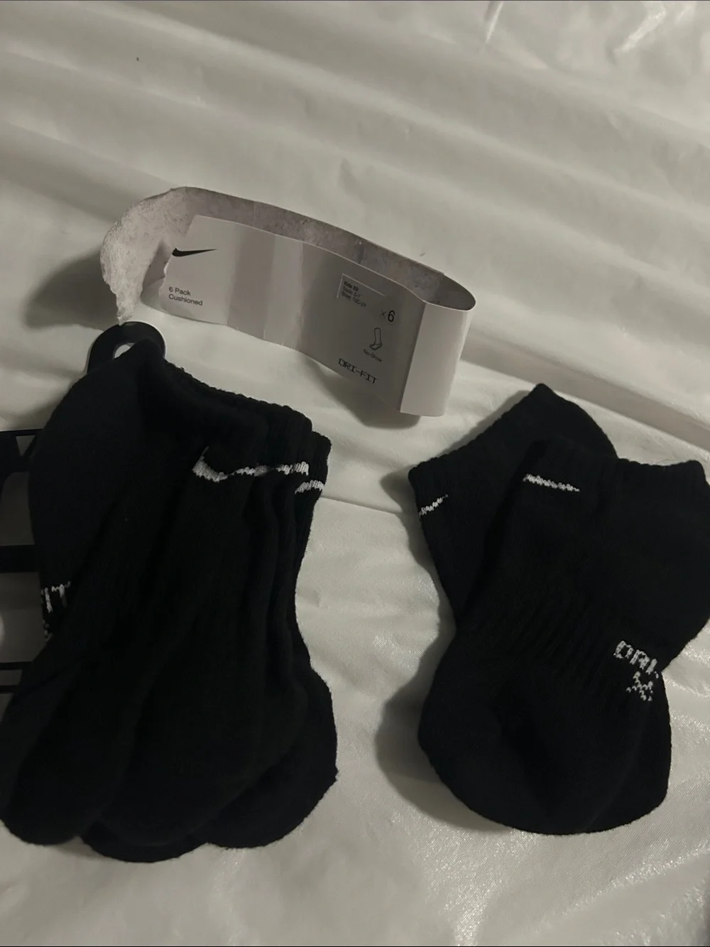Nike Kids XS No-Show Dri-Fit Socks - 4 Pack